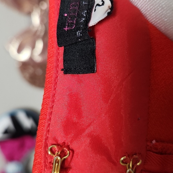 Trina Turk Camari Choker Collar Diamond Jacquard Dress - Picture 8 of 10